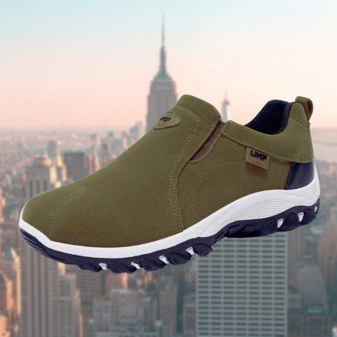Reuben | Men's Slip-On Shoes Shock-Absorbing Non-Slip Sole Elastic Entry