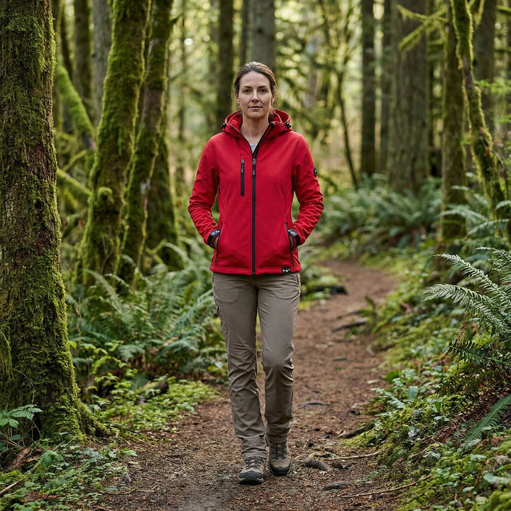 Harlow | Sporty Softshell Jacket with Hood and Windproof Protection