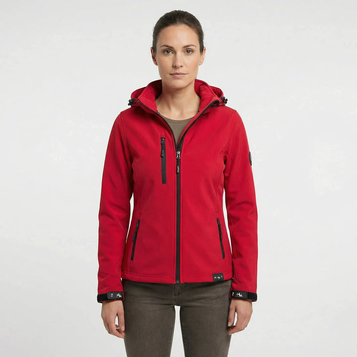 Harlow | Sporty Softshell Jacket with Hood and Windproof Protection