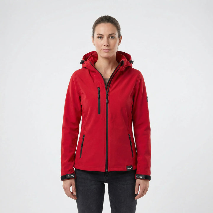 Harlow | Sporty Softshell Jacket with Hood and Windproof Protection