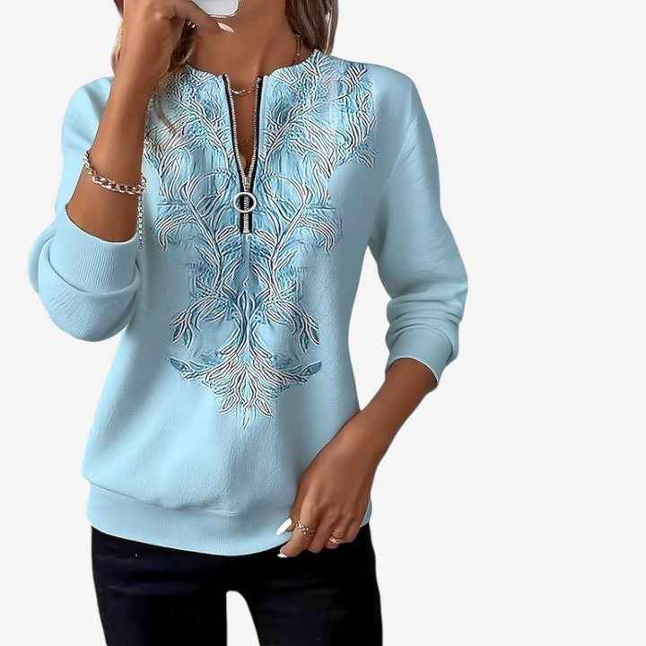 Poppy | Women's Half Zip Jumper Slim Fit Knit Long Sleeve