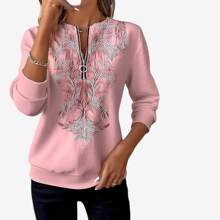 Poppy | Women's Half Zip Jumper Slim Fit Knit Long Sleeve