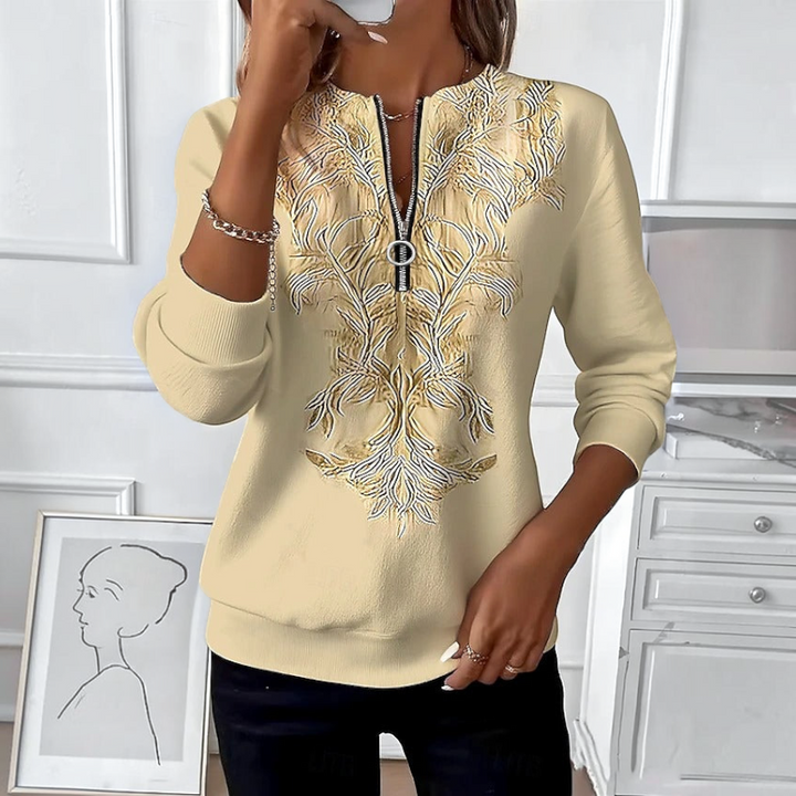 Poppy | Women's Half Zip Jumper Slim Fit Knit Long Sleeve