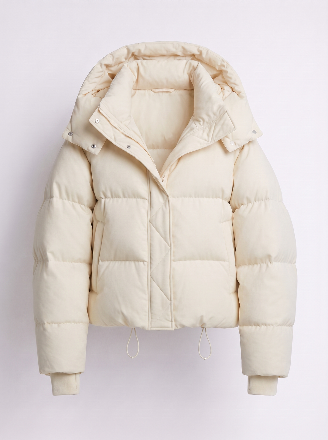 Thea | Women's Short Oversized Puffer Jacket Lined with Hood & Zip
