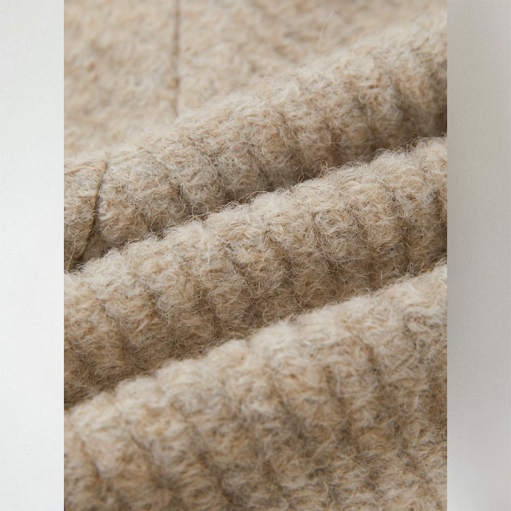 Georgiana | Women's Collarless Cardigan Button Up Patch Pockets