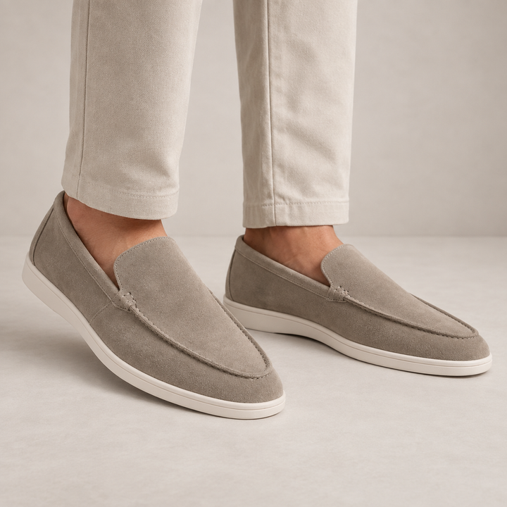 Ronan | Men's Leather Slip-On Loafers Casual Low Cut