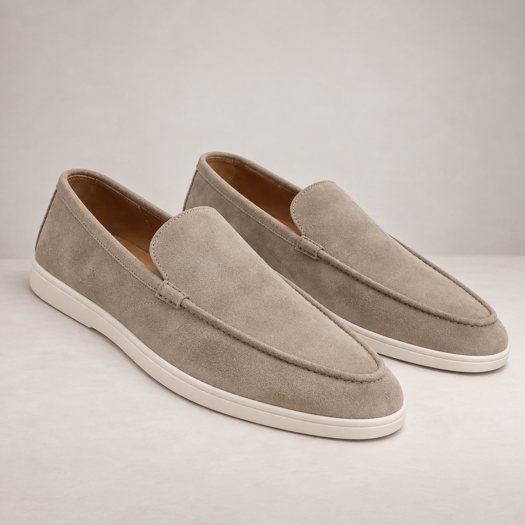 Ronan | Men's Leather Slip-On Loafers Casual Low Cut