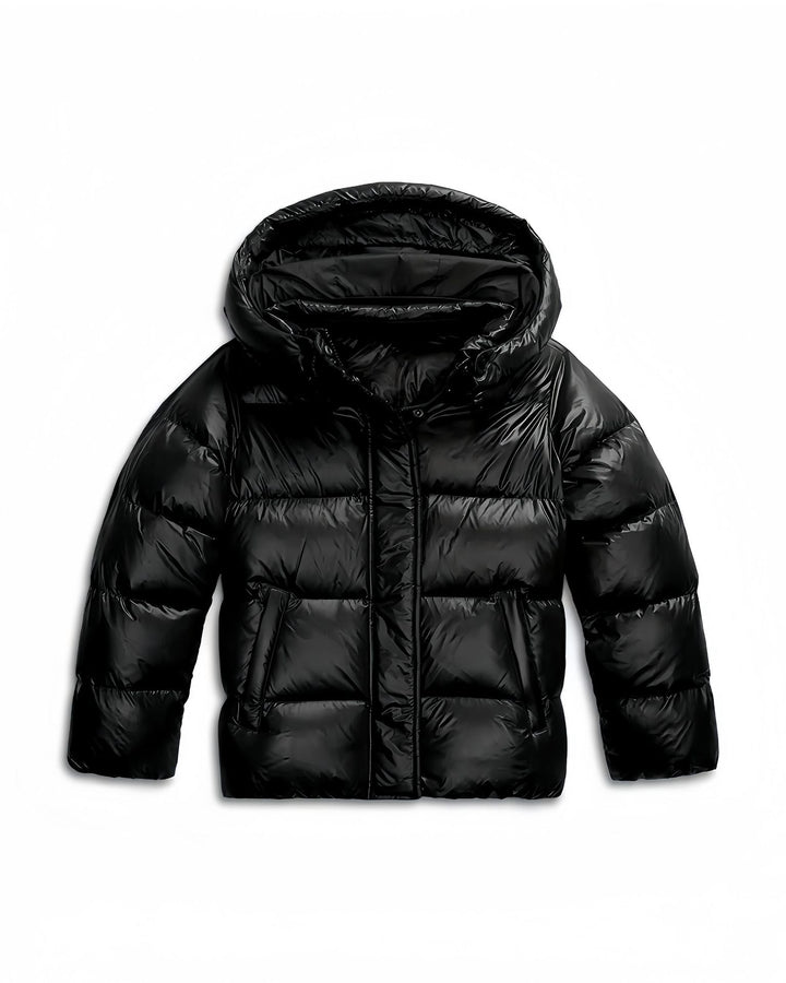 Maya | Women's Quilted Puffer Jacket with Fixed Hood & Side Pockets