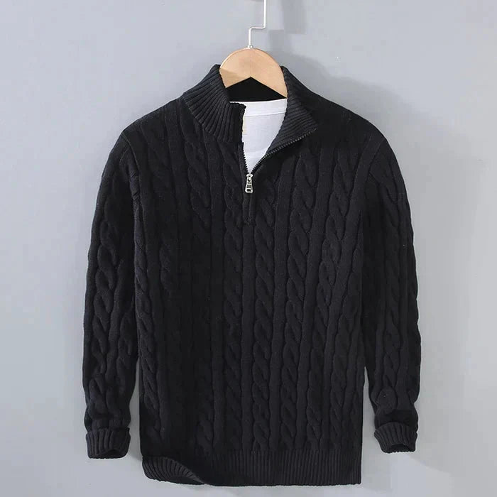 Sebastian | Men's Wool Jumper Classic Fit Plain Knit Pullover