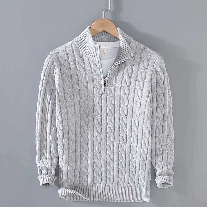 Sebastian | Men's Wool Jumper Classic Fit Plain Knit Pullover