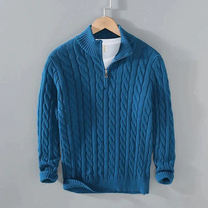 Sebastian | Men's Wool Jumper Classic Fit Plain Knit Pullover