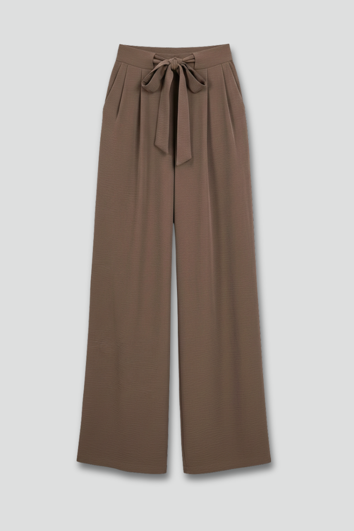 Tessa Wide-Leg Drawstring Waist Palazzo Trousers