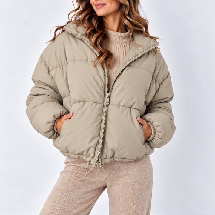 Cressida | Women's Oversized Puffer Jacket High Collar Drawstring