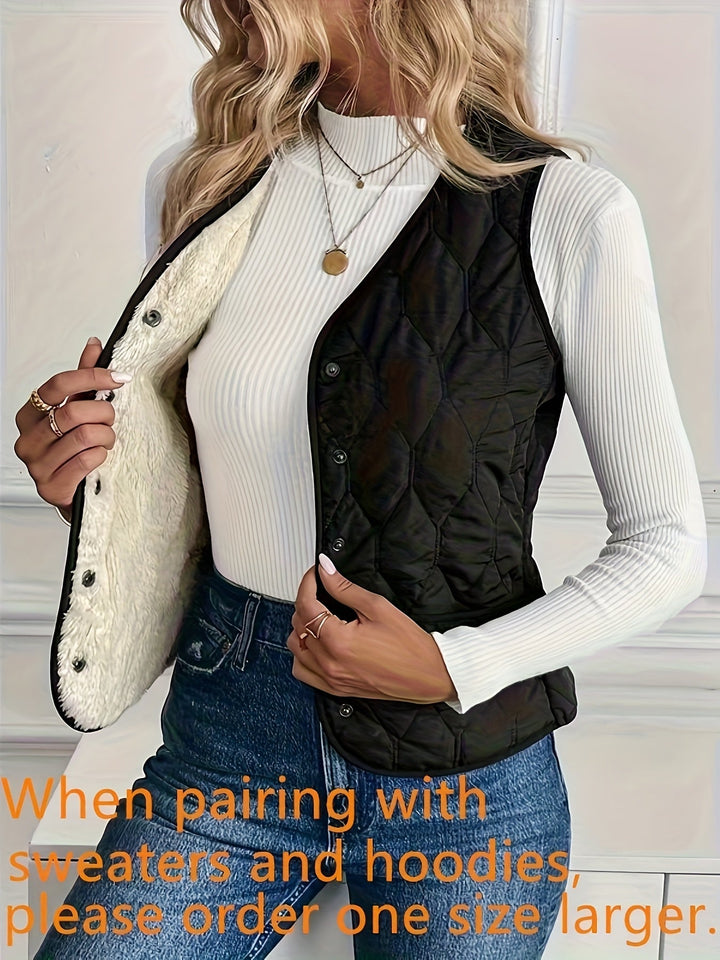 Kendra | Reversible Quilted Gilet