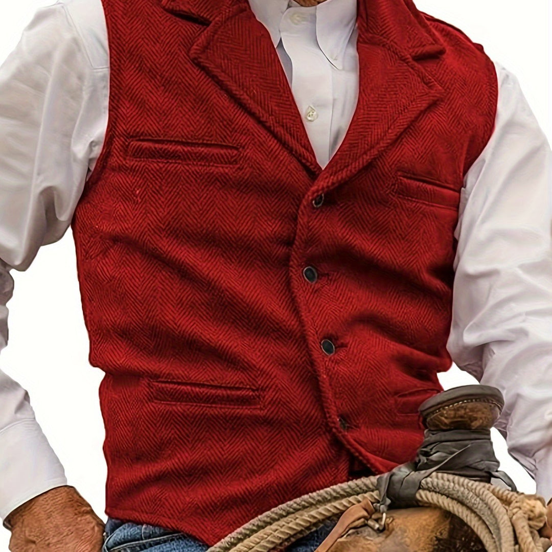 Colton | Heritage Herringbone Waistcoat