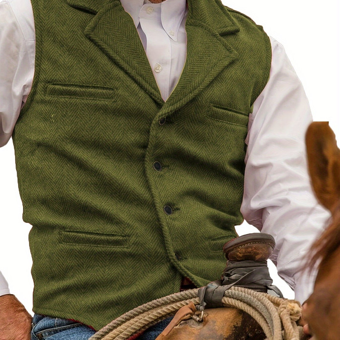 Colton | Heritage Herringbone Waistcoat
