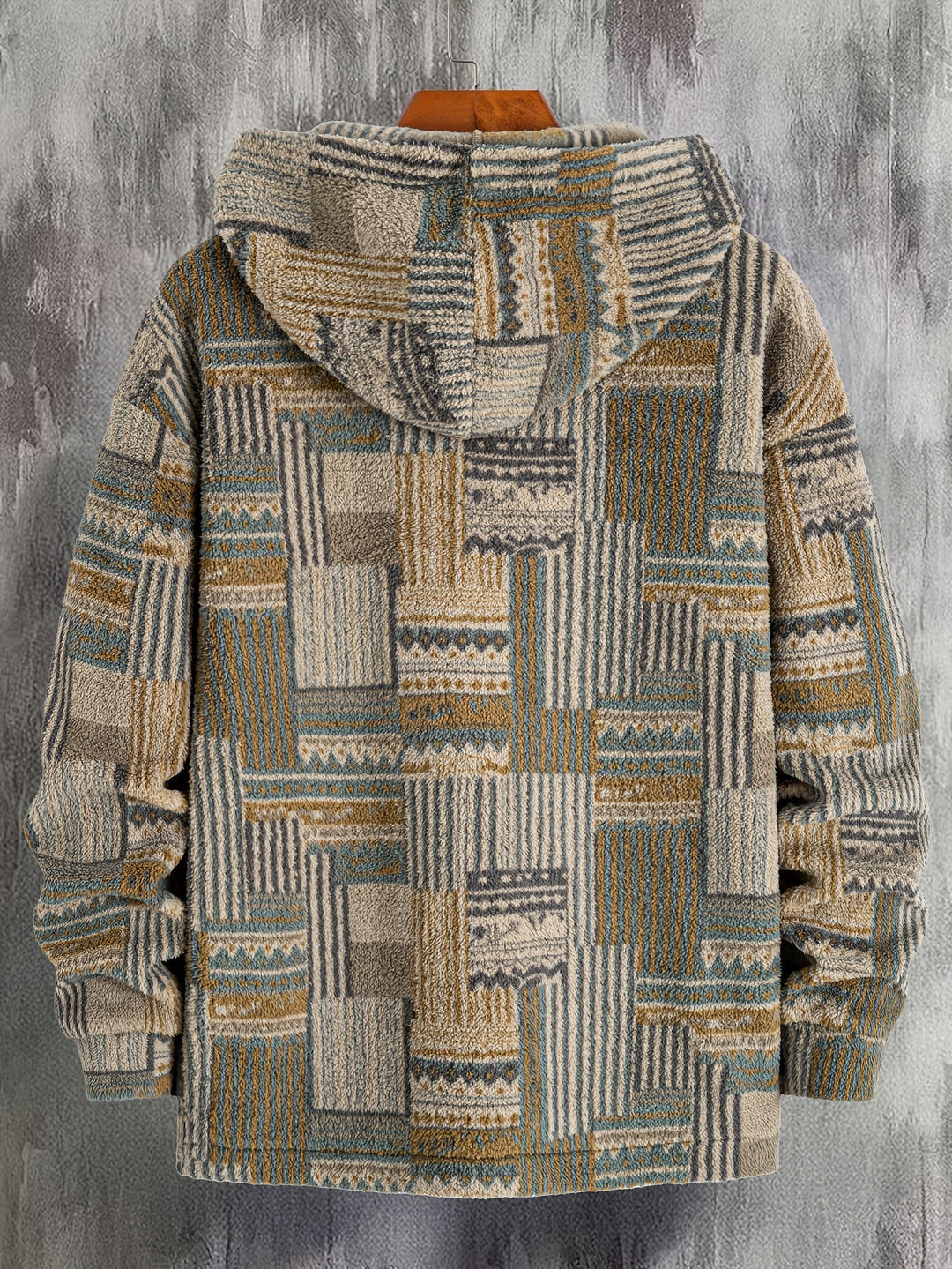 Desmond | Men's Half-Zip Textured Knit Jumper Plush Feel Zip Collar