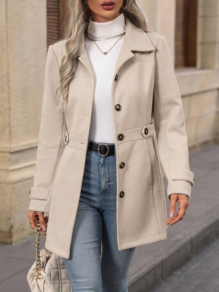 Esme | Women's Belted Trench Coat Double-Breasted Lapel Collar
