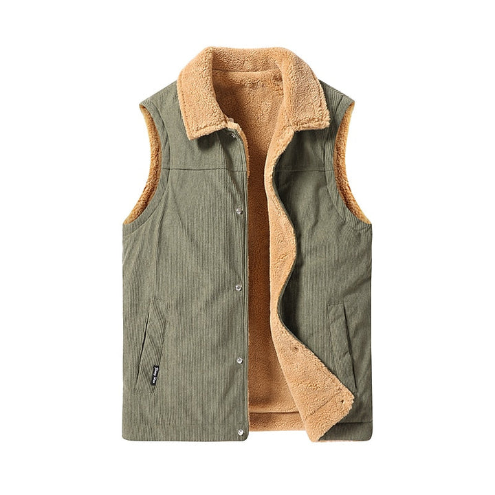 Dexter | Men's Sherpa Lined Padded Gilet Sleeveless Body Warmer