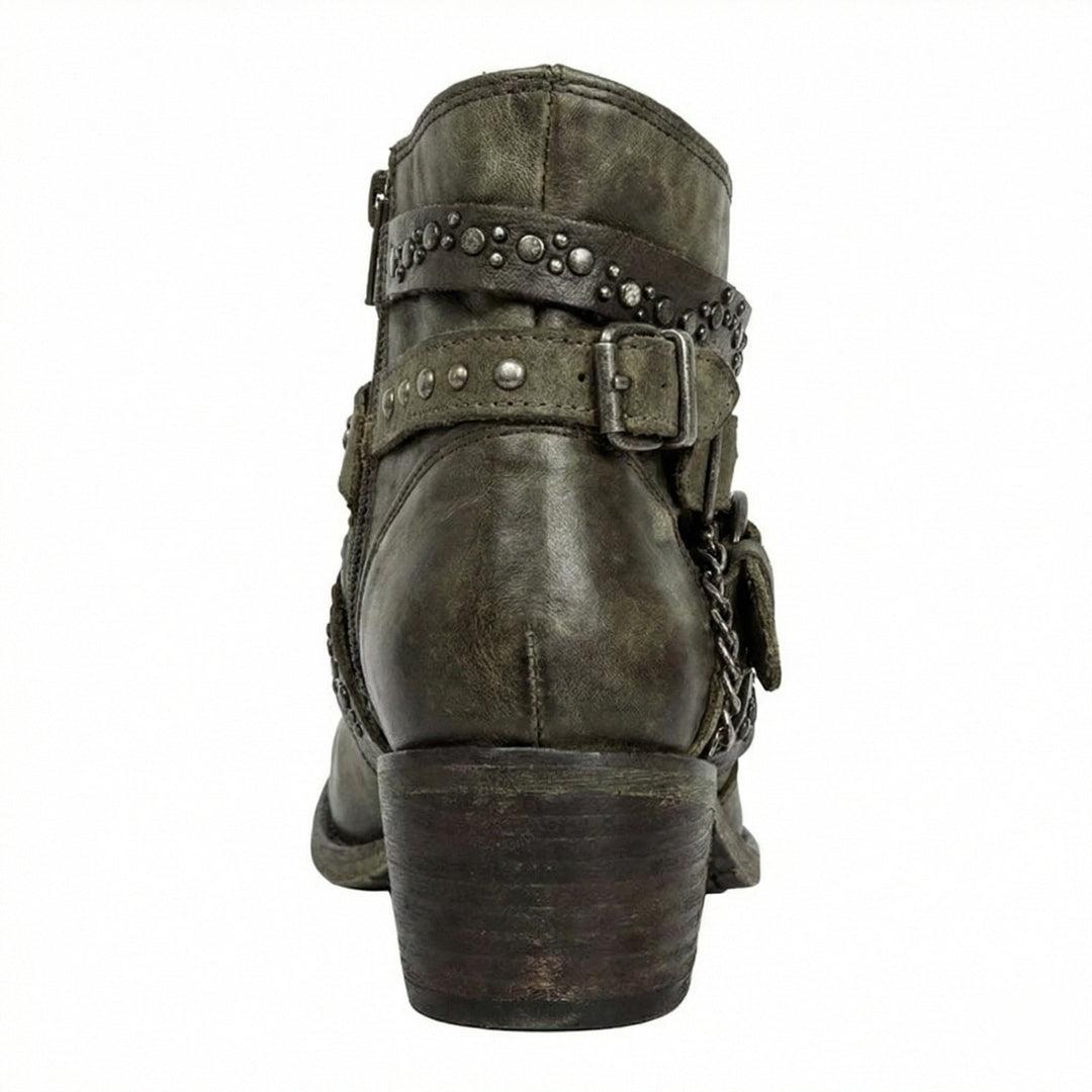 Evelyn | Women's Vintage-Style Chain Detail Boots Supportive Fit