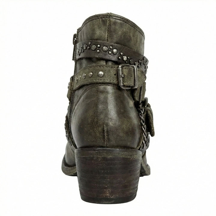 Evelyn | Women's Vintage-Style Chain Detail Boots Supportive Fit