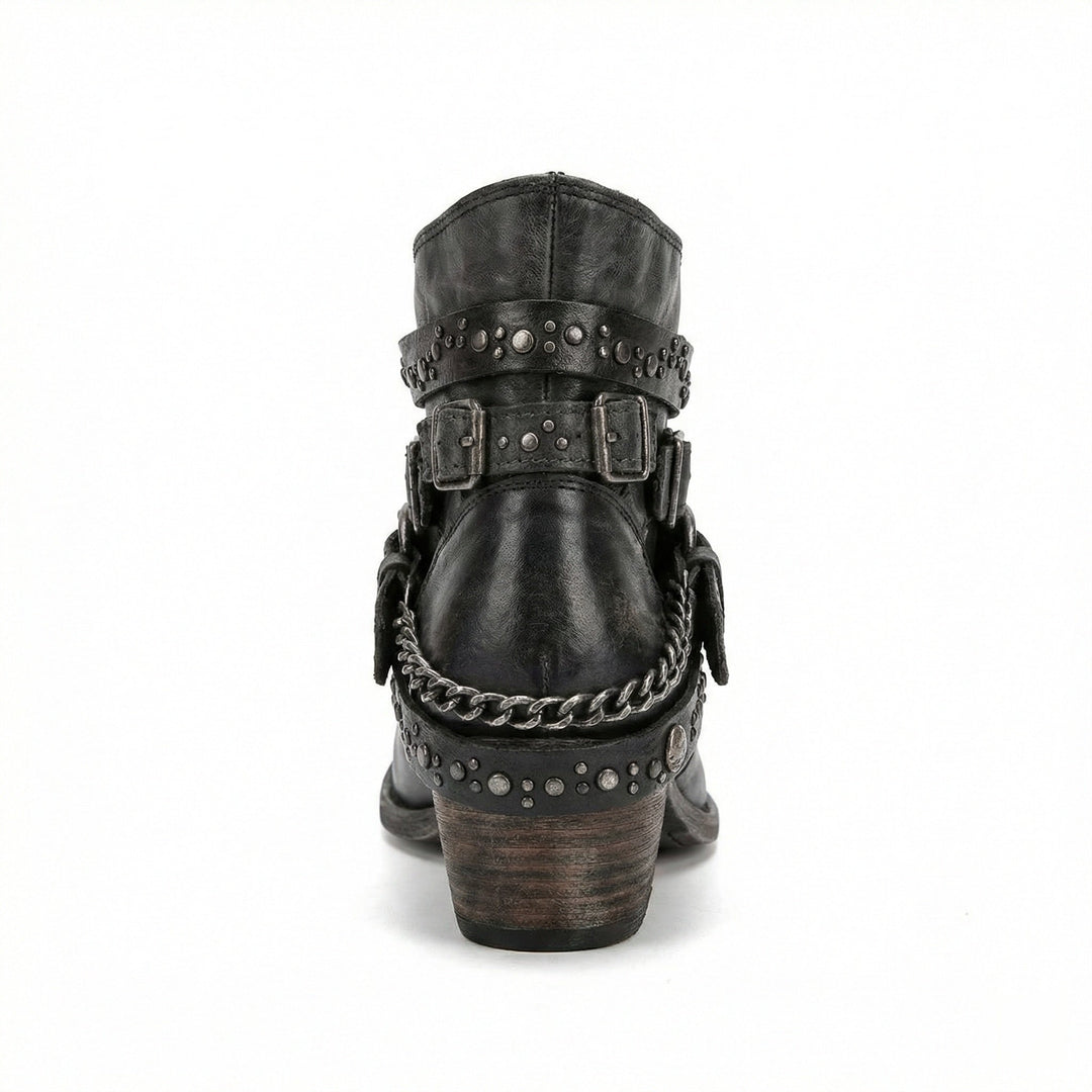 Evelyn | Women's Vintage-Style Chain Detail Boots Supportive Fit