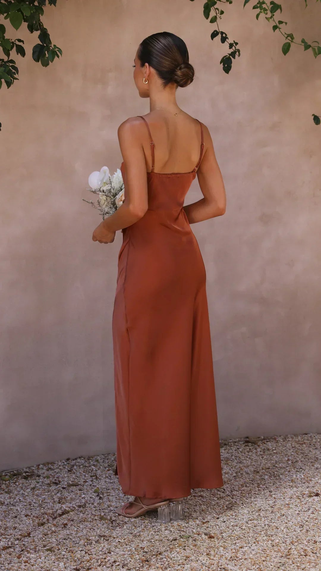Emma Satin Slip Maxi Dress