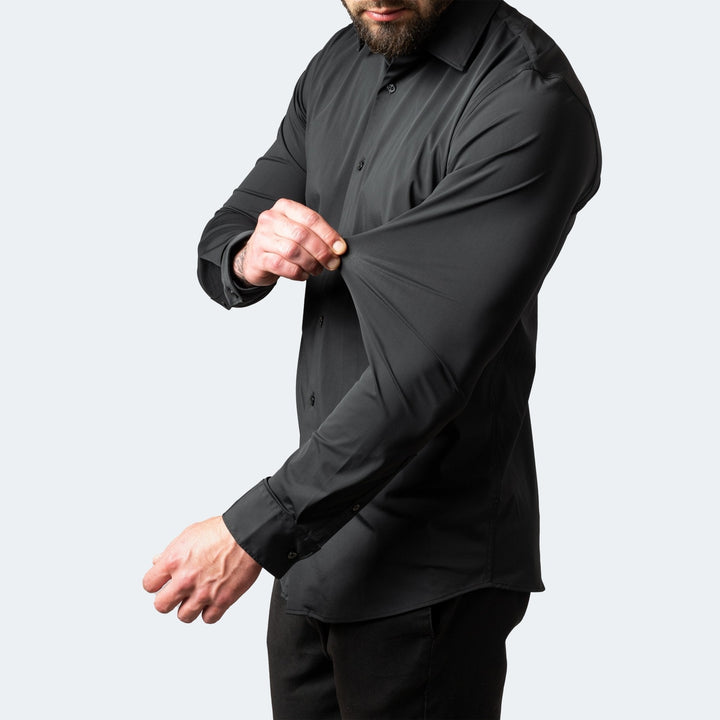 Barnaby | Men's Slim Fit Stretch Shirt Wrinkle-Free Wide Collar