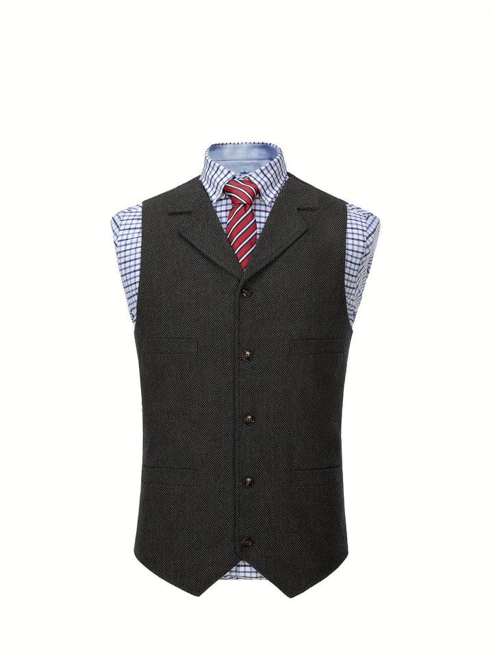 Colton | Heritage Herringbone Waistcoat