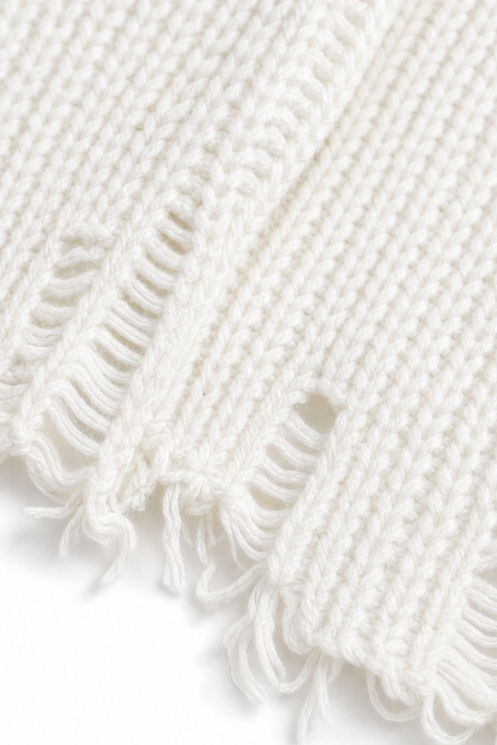 Amelia | Women's Oversized Ribbed Knitted Jumper Dress Ladder Stitch