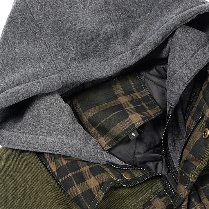 Keaton | Men's Hooded Quilted Gilet Padded Checked Body Warmer