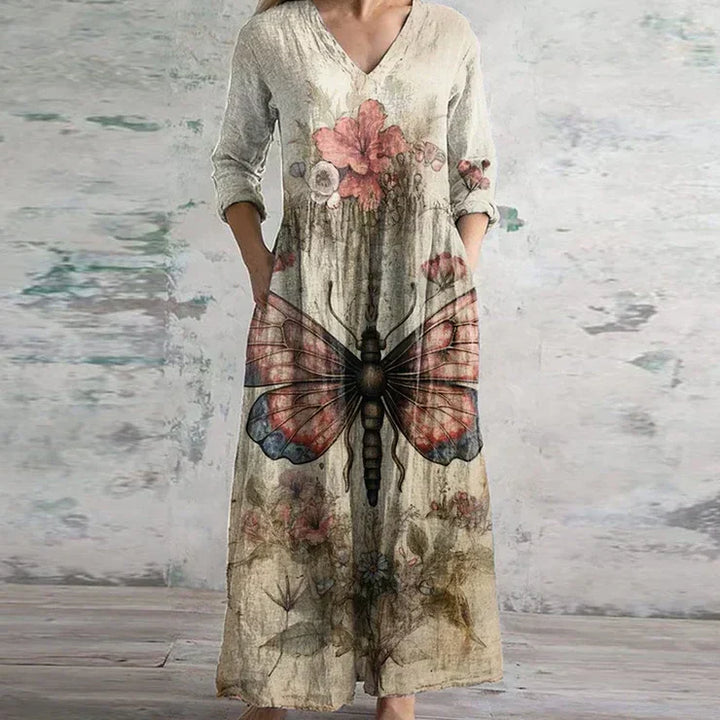 Kristen Elegant Retro Maxi Dress