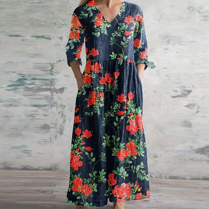 Kristen Elegant Retro Maxi Dress