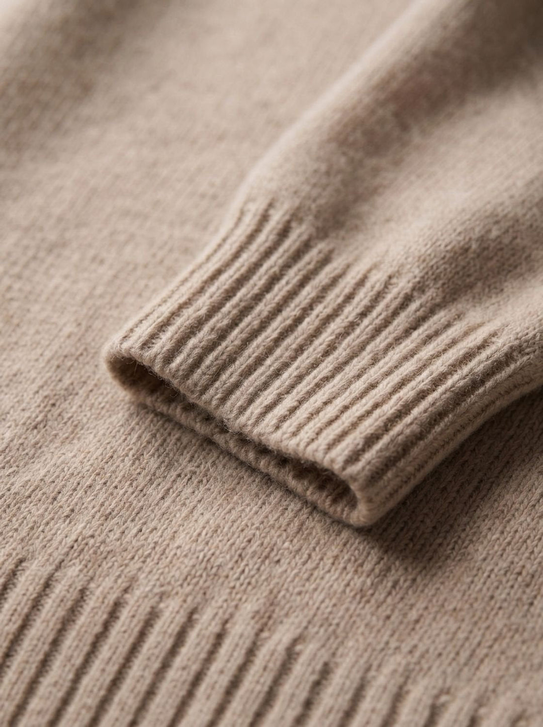 Greta | Women's Pure Cashmere Roll Neck Jumper Oversized Ribbed Cuffs