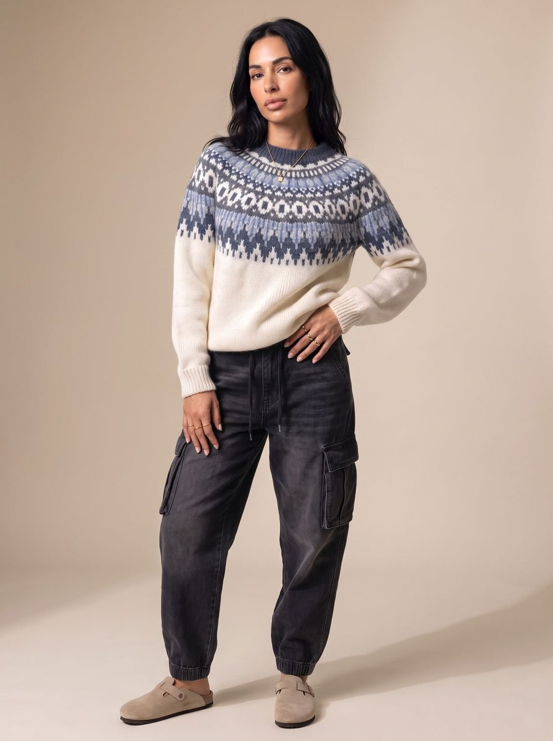 Elfriede | Women's Fair Isle Christmas Jumper Nordic Pattern Knit
