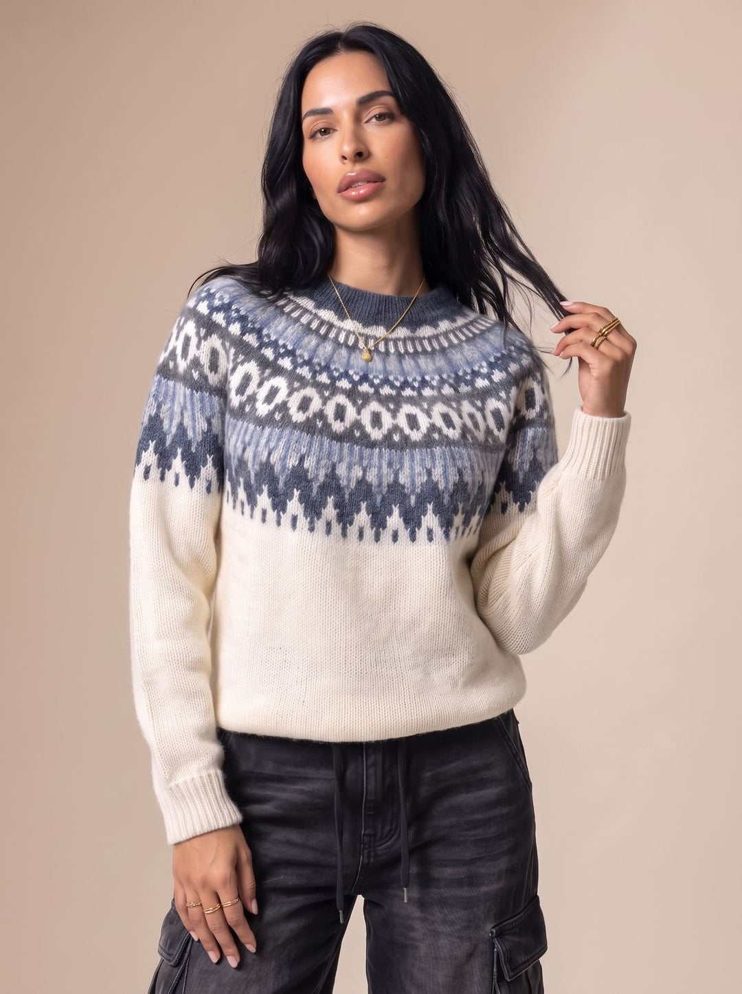 Elfriede | Women's Fair Isle Christmas Jumper Nordic Pattern Knit