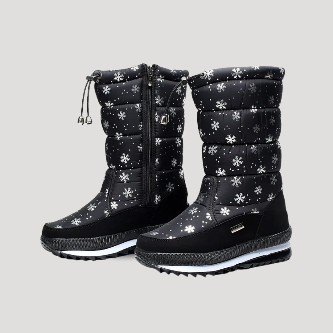 Philippa | Women's Waterproof Snow Boots Lined Side Zip Non-Slip Sole