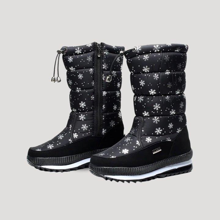 Philippa | Women's Waterproof Snow Boots Lined Side Zip Non-Slip Sole