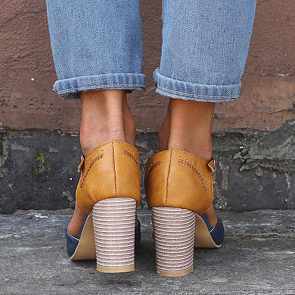 Lauren | Women's Slip-On Heeled Shoes Moderate Heel Cushioned Grip Sole