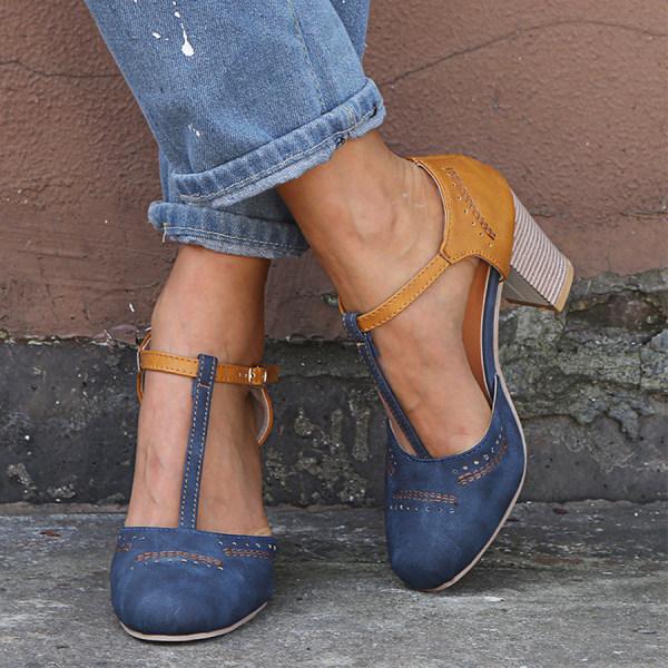 Lauren | Women's Slip-On Heeled Shoes Moderate Heel Cushioned Grip Sole