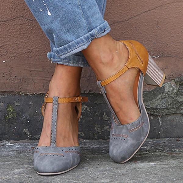 Lauren | Women's Slip-On Heeled Shoes Moderate Heel Cushioned Grip Sole