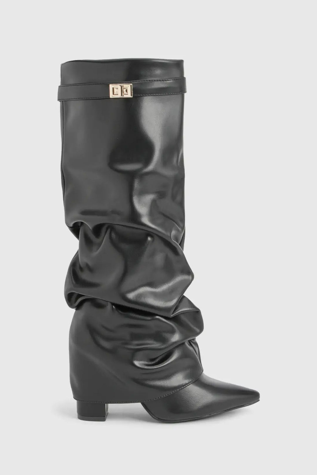 Seraphina | Women's Faux Suede Knee High Slouch Boots Pointed Toe