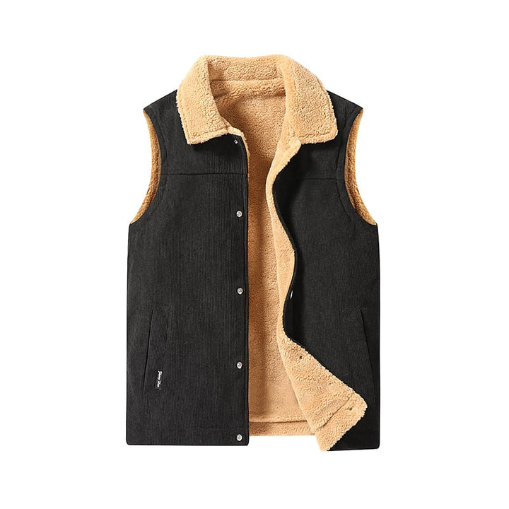 Dexter | Men's Sherpa Lined Padded Gilet Sleeveless Body Warmer