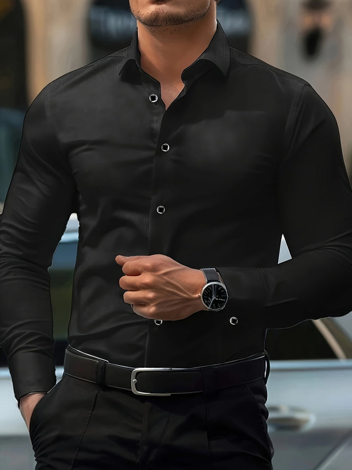 Freya | Women's Slim-Fit Dress Shirt Classic Collar Button Front