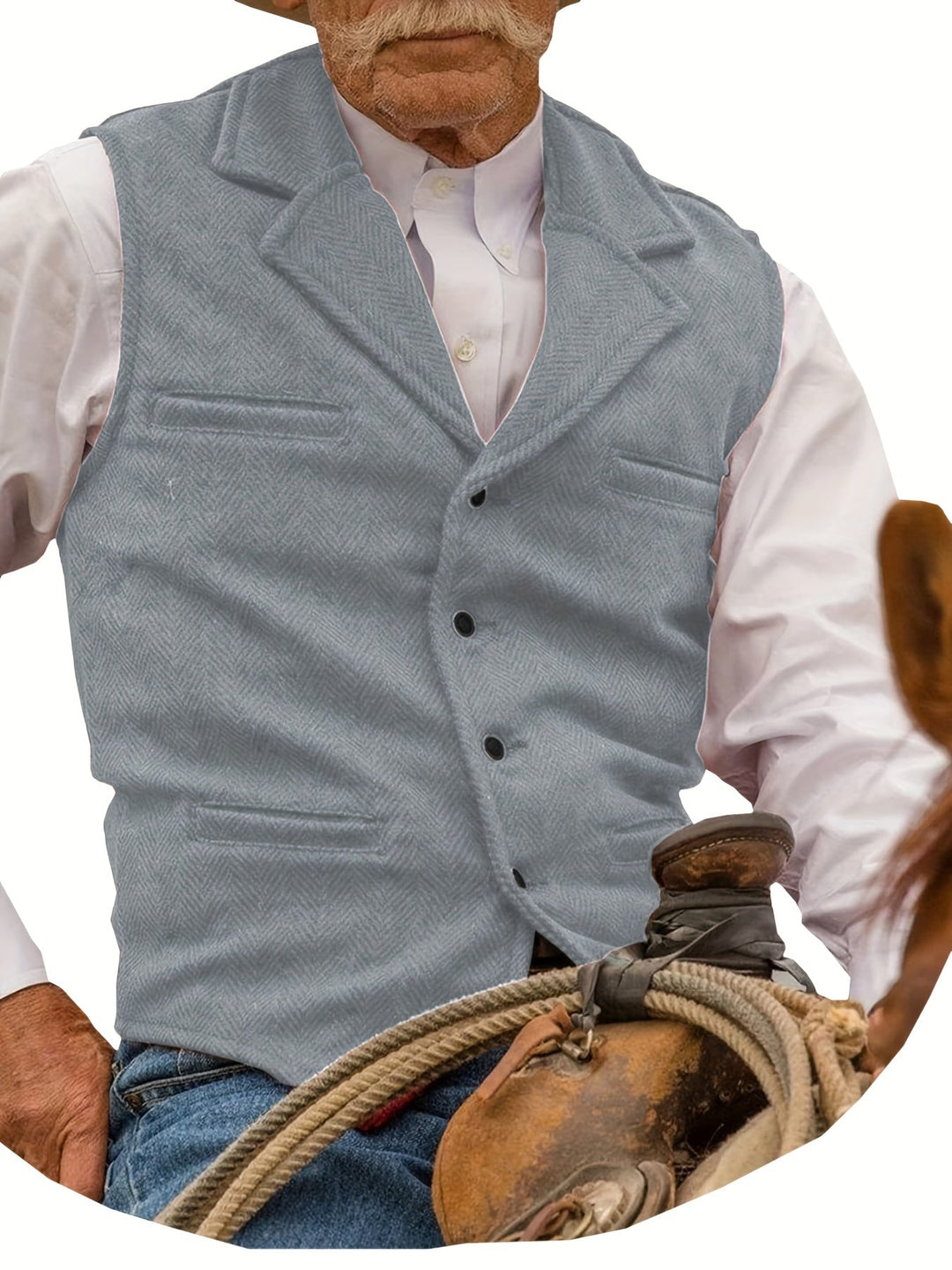 Colton | Heritage Herringbone Waistcoat