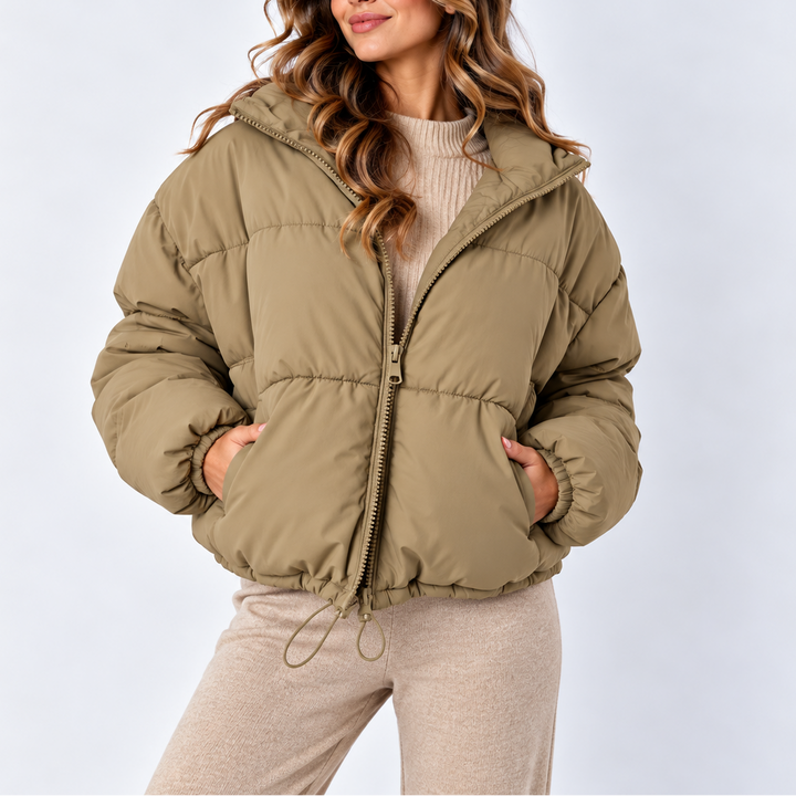 Cressida | Women's Oversized Puffer Jacket High Collar Drawstring