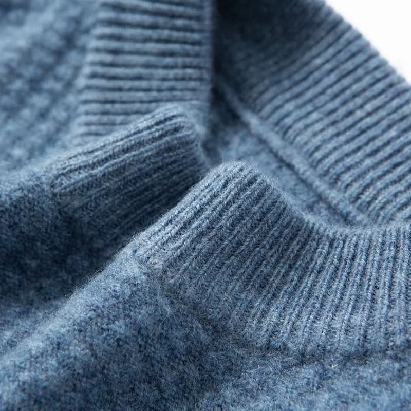 Olivia | Women's Wool Jumper Ombré Gradient Crew Neck Slim Fit