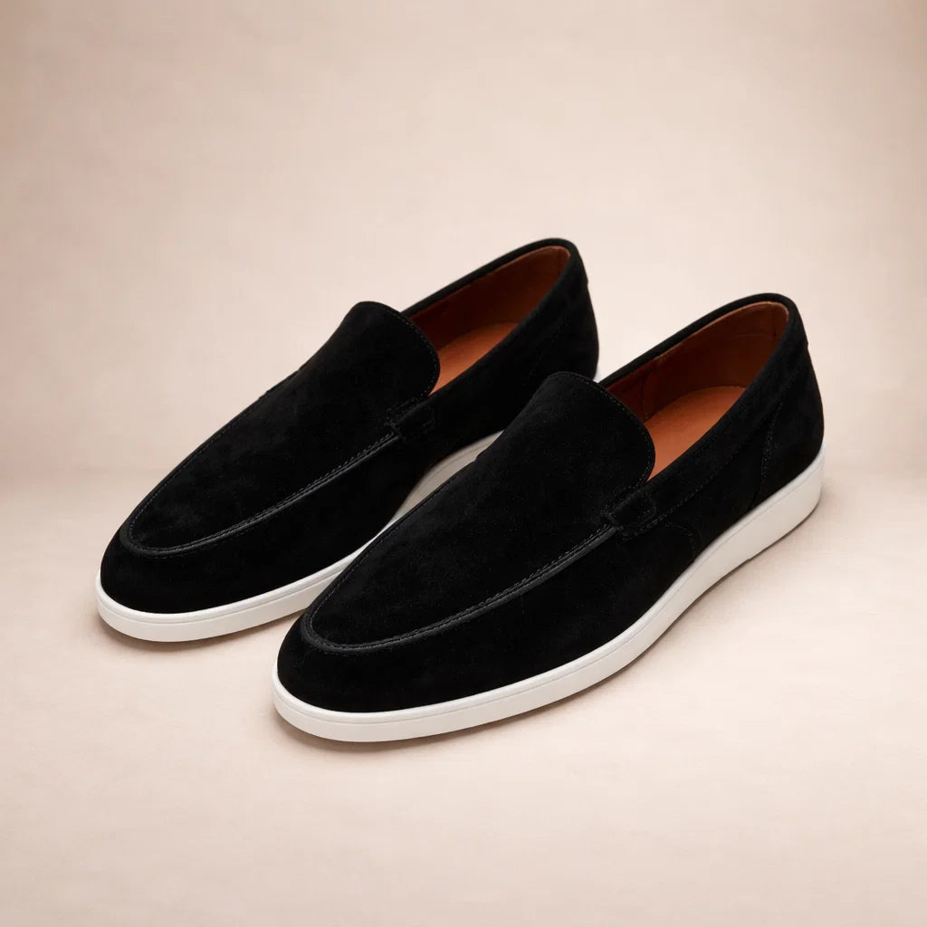Ronan | Men's Leather Slip-On Loafers Casual Low Cut
