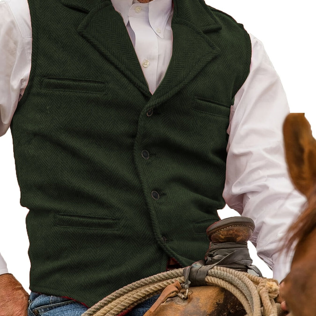 Colton | Heritage Herringbone Waistcoat