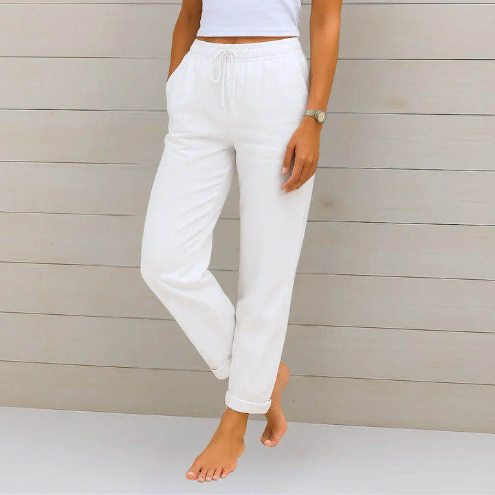 Monica | Women's Stretch Trousers Elasticated Waist Breathable Fabric